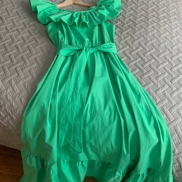 Poplin cotton summer maxi dress tired - Picture 8 of 10